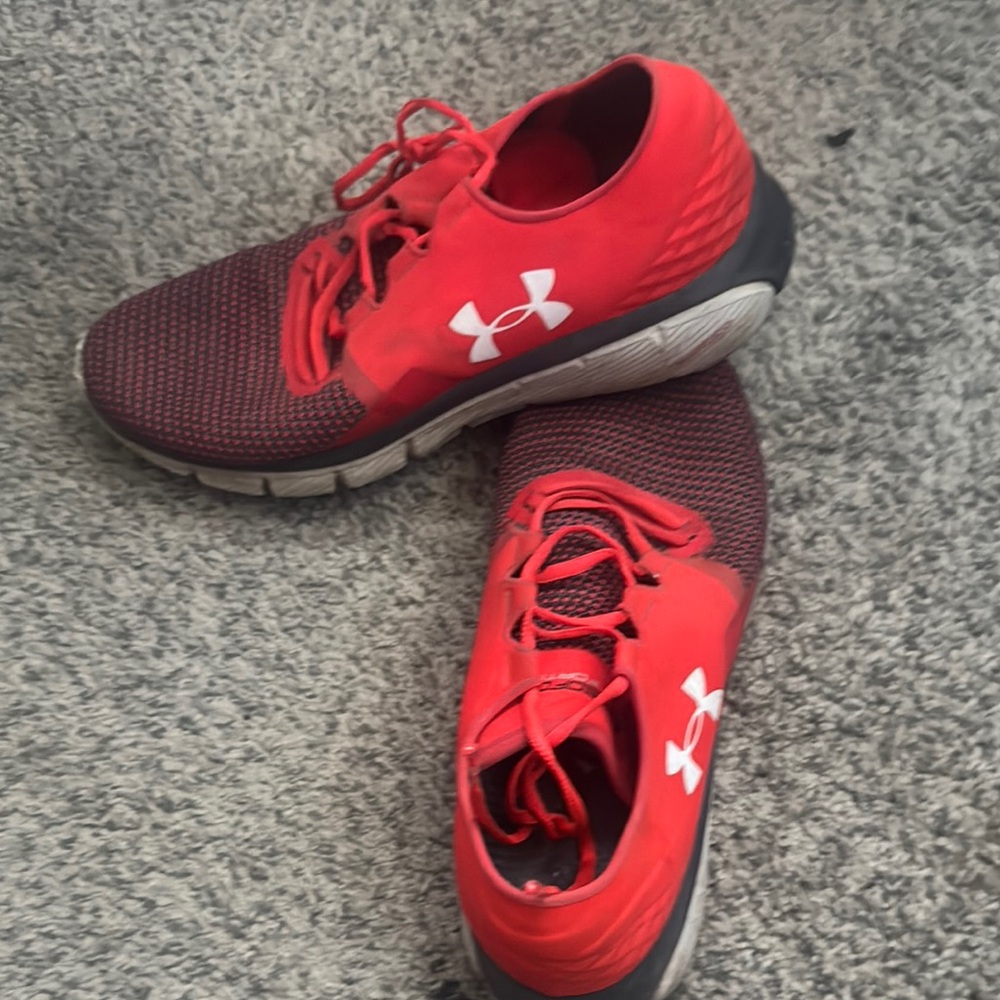 Under Armour Red and Black Running Shoes